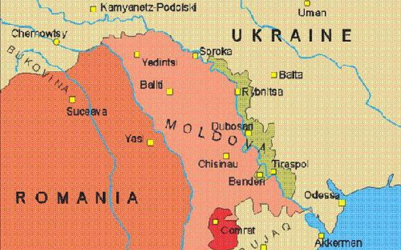 Топографическая карта молдавии